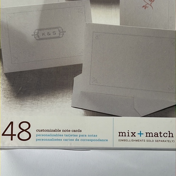 Martha Stewart Heirloom Ornament Notecards set of  48 cards - Picture 2 of 5